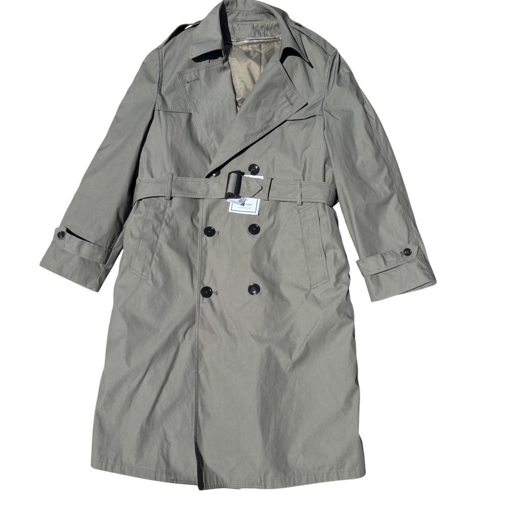 Defense Logistics Valor Collection All Weather Trench Coat 42R Grey Marine Coat